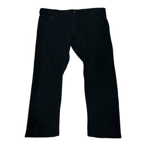 Denver Hayes Flextech Jeans Mens 42x30 Black Relaxed Straight Stretch Denim